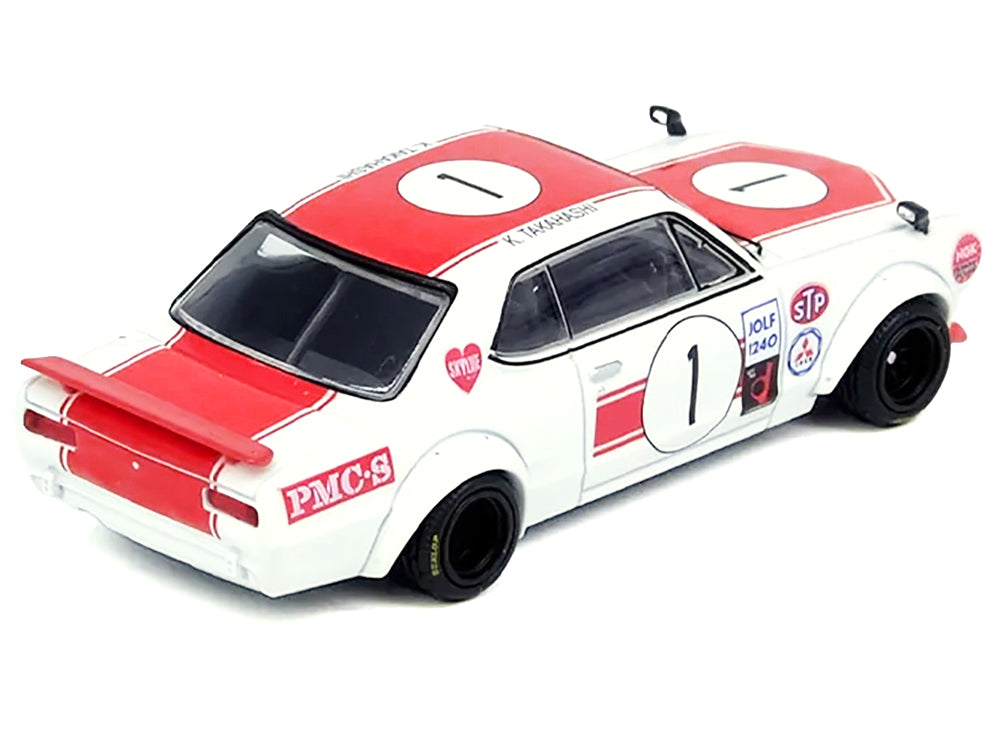Nissan Skyline 2000 GT-R (KPGC10) #1 RHD (Right Hand Drive) Takahashi Kinimitsu "Fuji Masters 250km" (1971) 1/64 Diecast Model Car by Inno Models