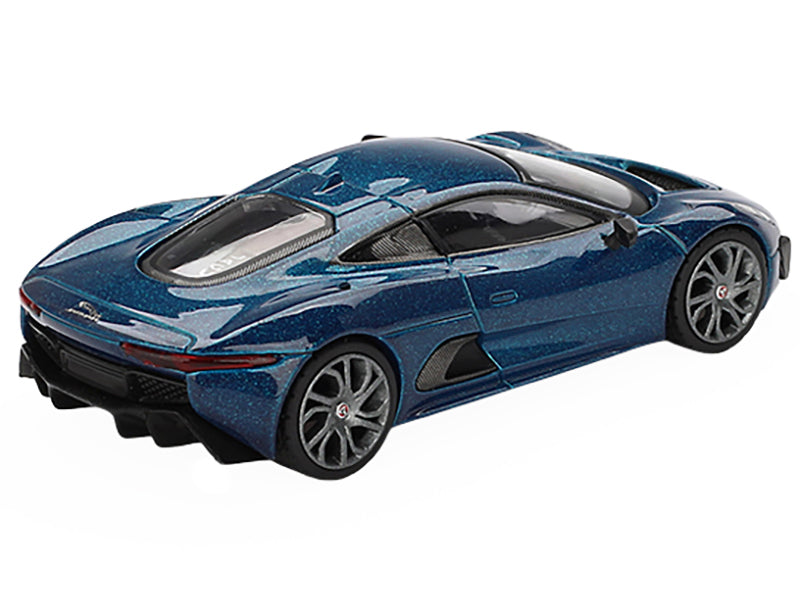 Jaguar C-X75 Blue Metallic Limited Edition 1/64 Diecast Model Car by Mini GT