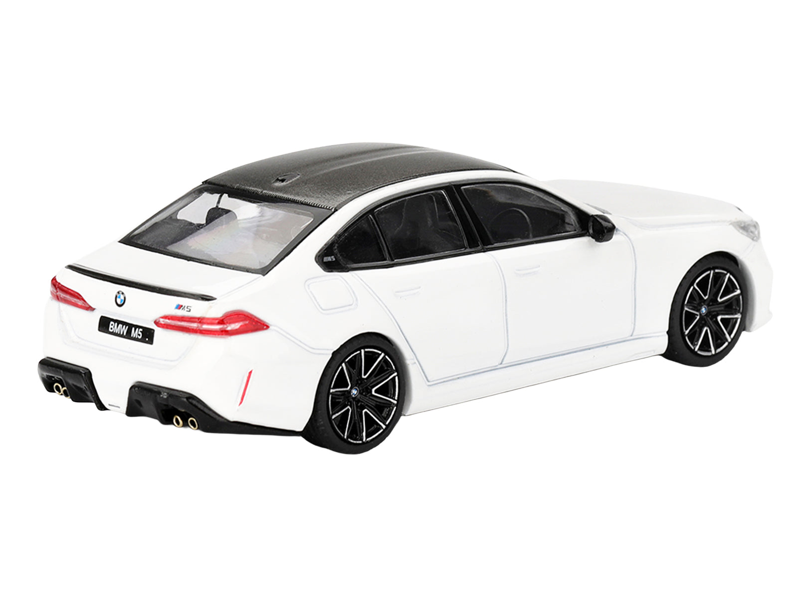 BMW M5 Alpine White with Carbon Top Limited Edition 1/64 Diecast Model Car by Mini GT