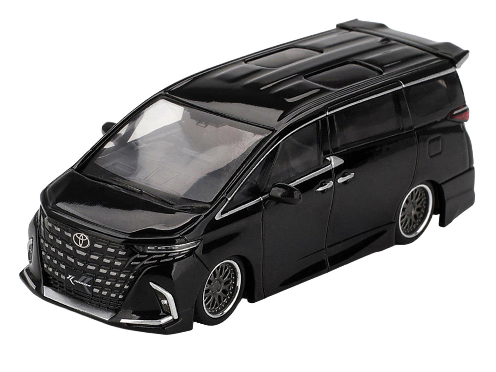 Toyota Alphard 40 KUHL Van RHD (Right Hand Drive) Black Limited Edition 1/64 Diecast Model Car by Mini GT