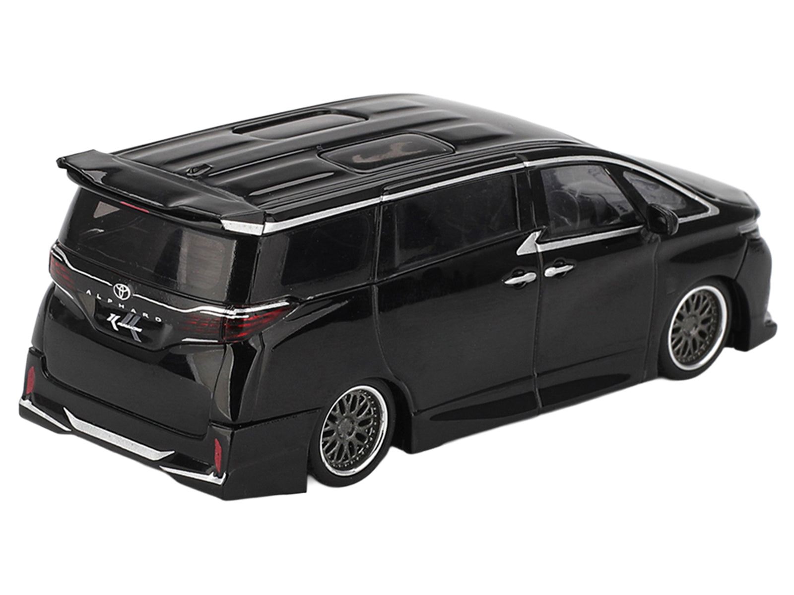 Toyota Alphard 40 KUHL Van RHD (Right Hand Drive) Black Limited Edition 1/64 Diecast Model Car by Mini GT