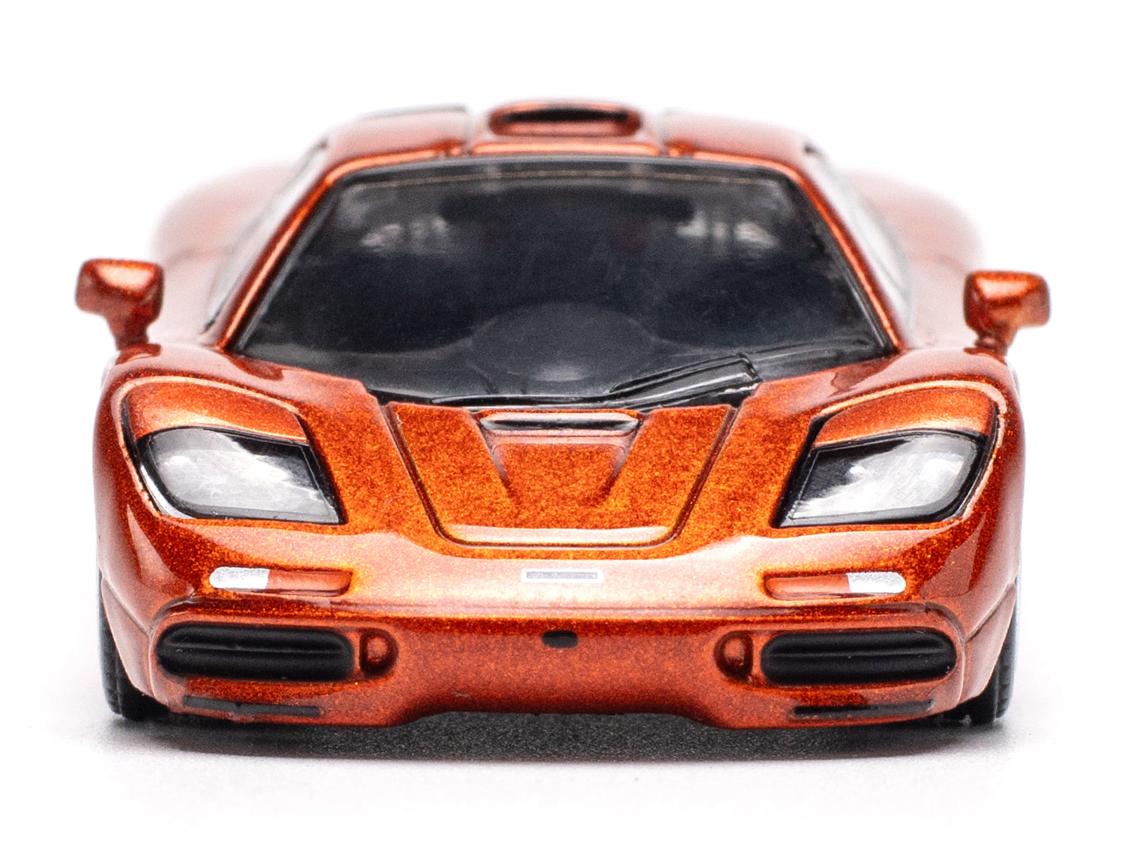 McLaren F1 Orange Metallic 1/64 Diecast Model Car by Pop Race