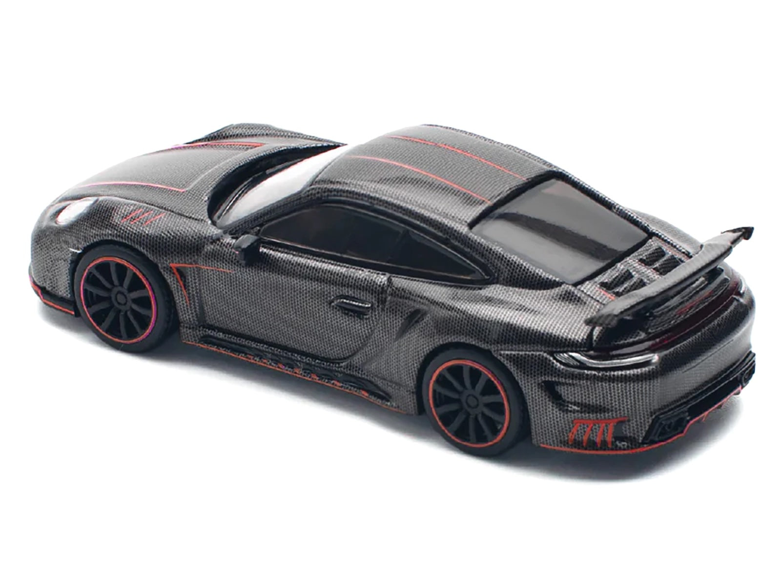 992 Stinger GTR Carbon Edition with Red Accents 1/64 Diecast Model Car by Pop Race