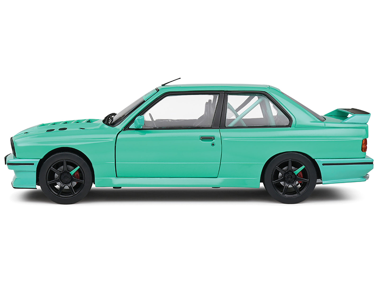 1990 BMW E30 M3 Custom "Drift Missile" Blue 1/18 Diecast Model Car by Solido