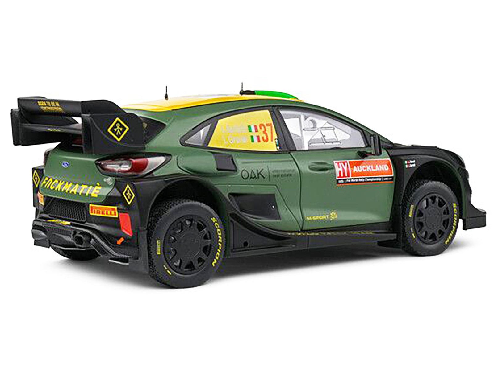 Ford Puma Rally1 Hybrid #37 Lorenzo Bertelli - Lorenzo Granai "Rally New Zealand" (2022) "Competition" Series 1/18 Diecast Model Car by Solido