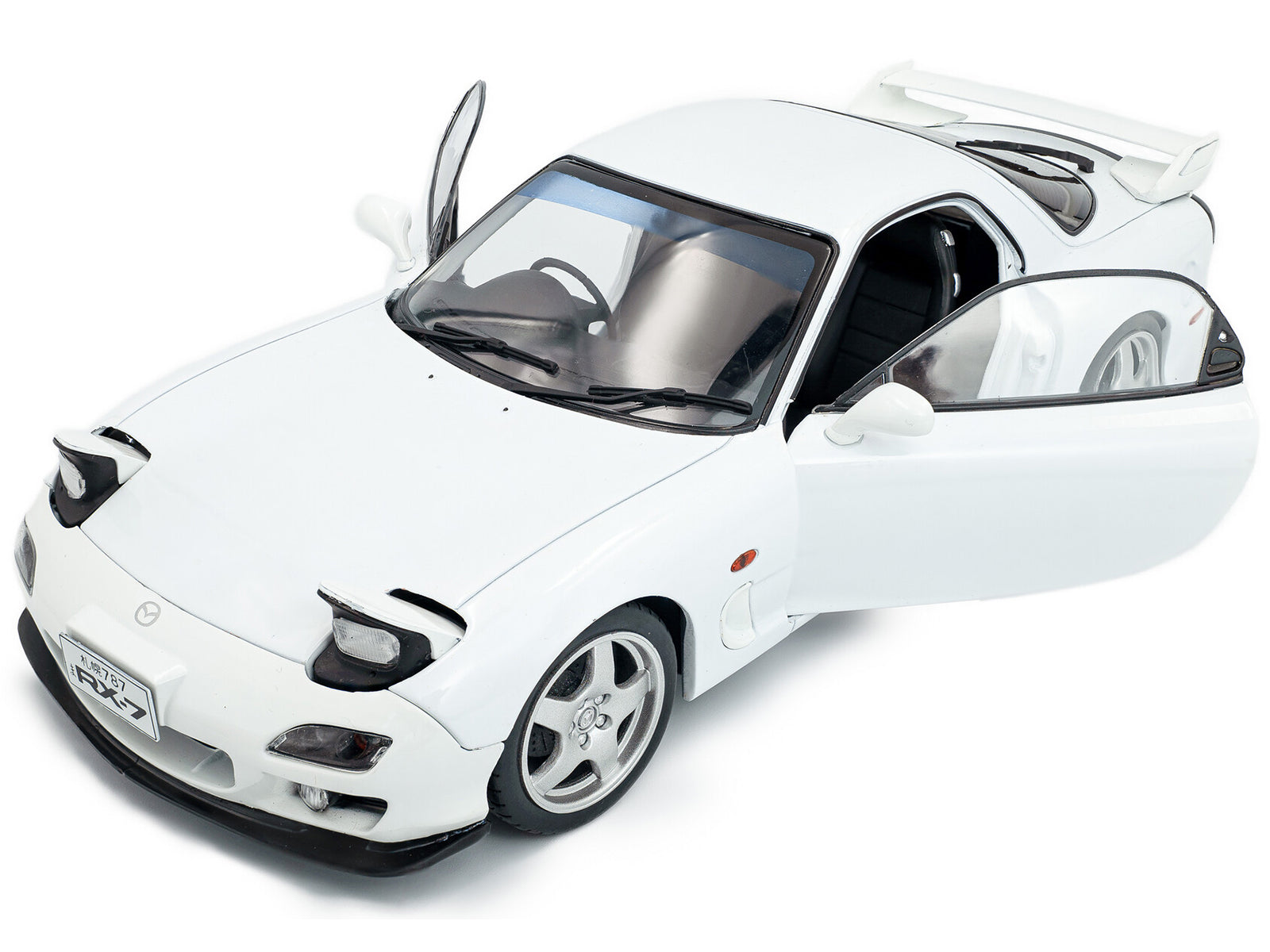 2001 Mazda RX7 Type RS (FD3S) RHD (Right Hand Drive) White 1/18 Diecast Model Car by Solido