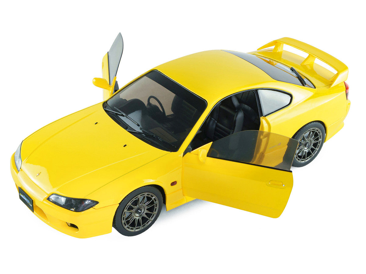 1999 Nissan Silvia (S15) Spec-R Aero RHD (Right Hand Drive) Lightning Yellow 1/18 Diecast Model Car by Solido