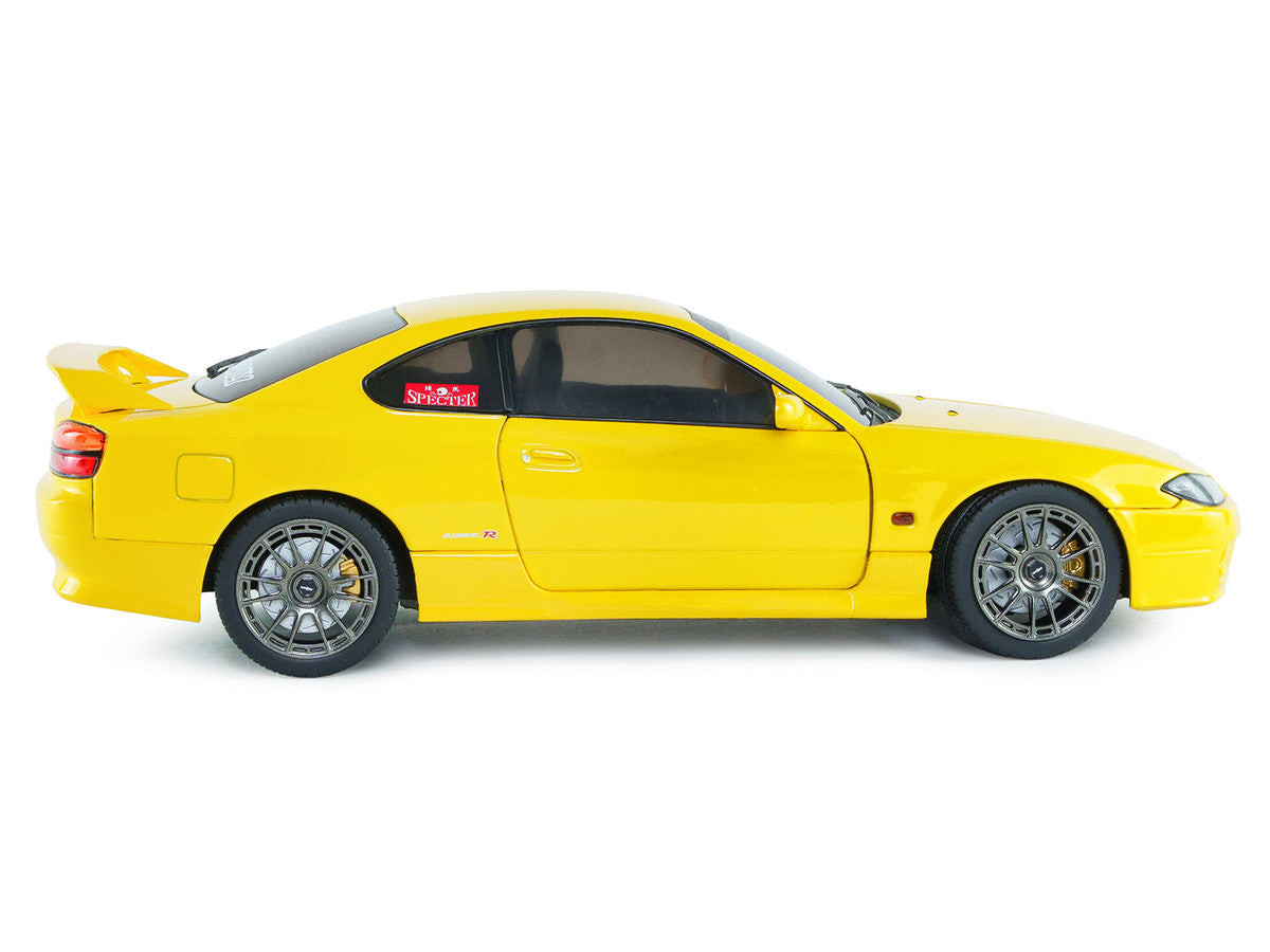 1999 Nissan Silvia (S15) Spec-R Aero RHD (Right Hand Drive) Lightning Yellow 1/18 Diecast Model Car by Solido