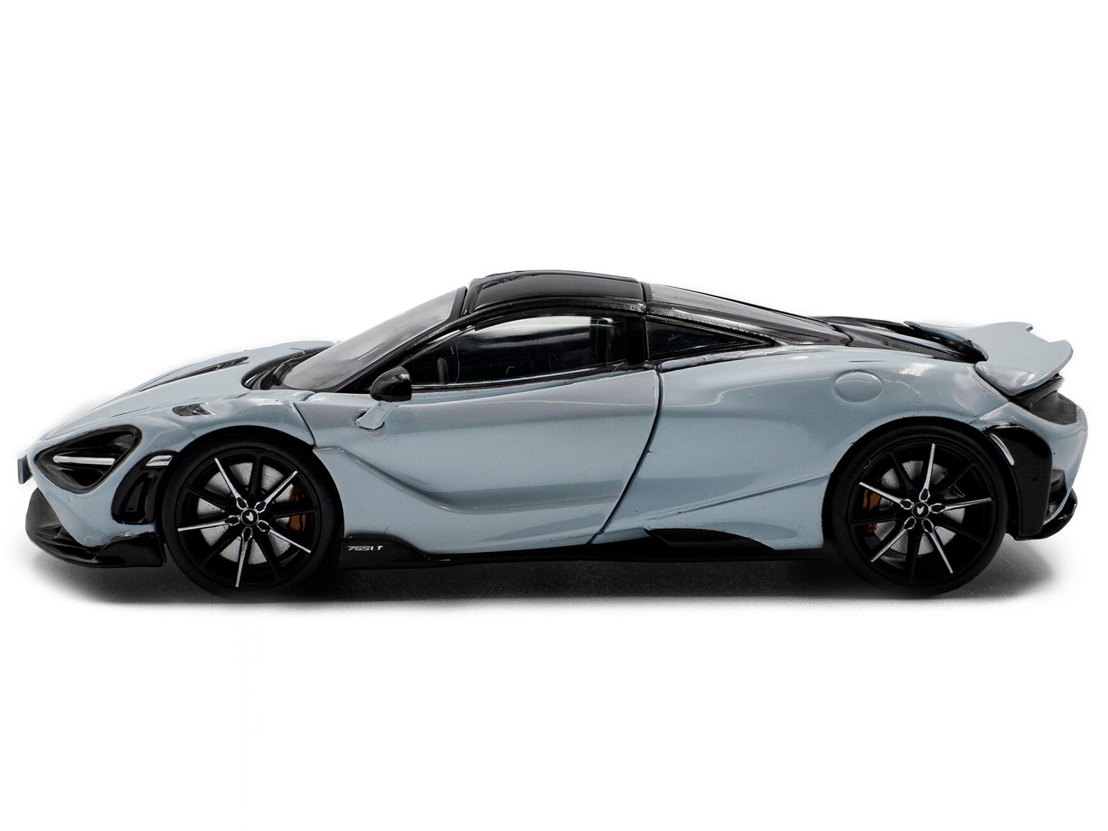 2020 McLaren 765LT Ceramic Gray with Black Top 1/43 Diecast Model Car by Solido