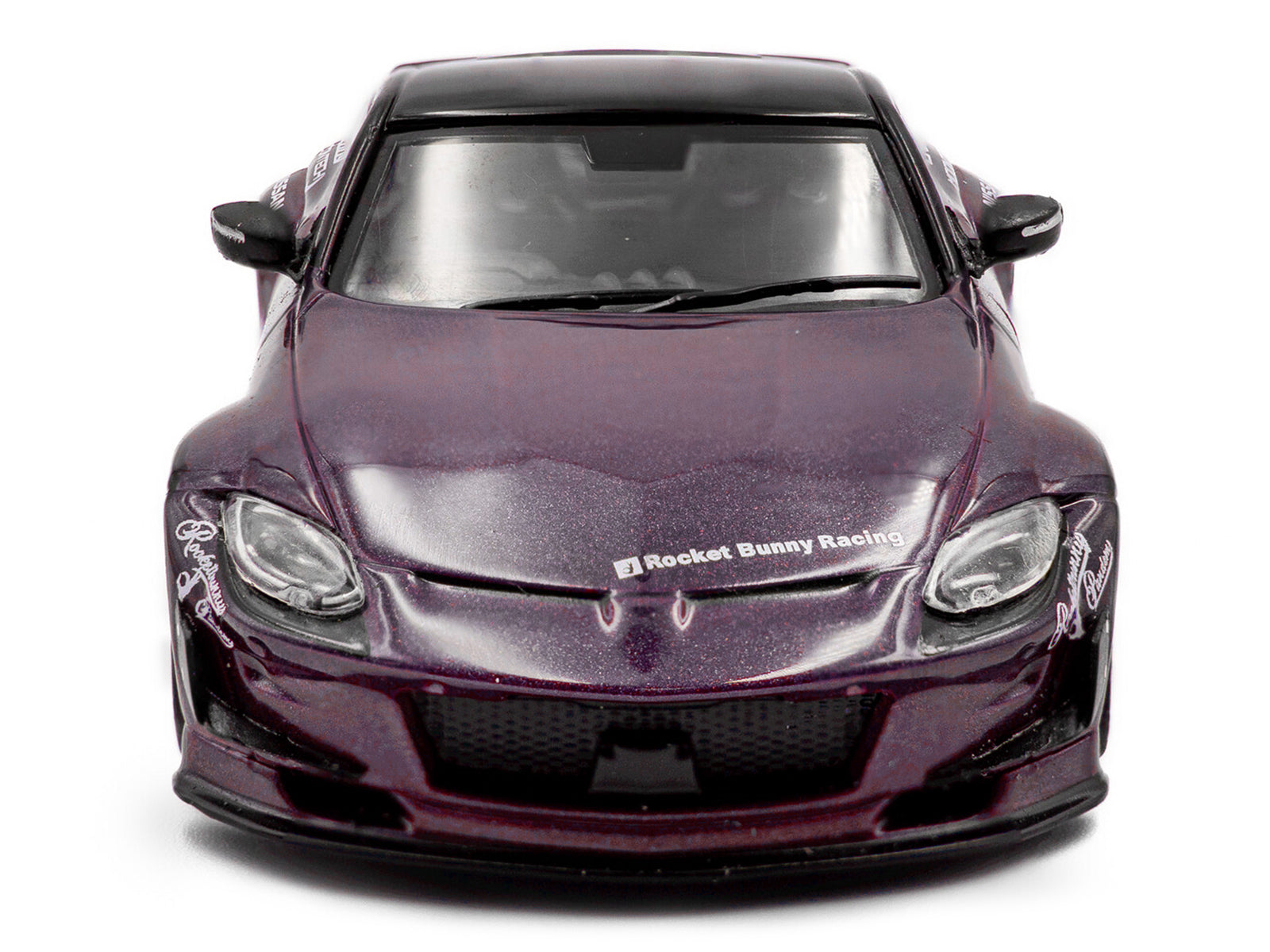 2022 Nissan Pandem Fairlady Z RHD (Right Hand Drive) Purple Metallic with Black Top 1/43 Diecast Model Car by Solido