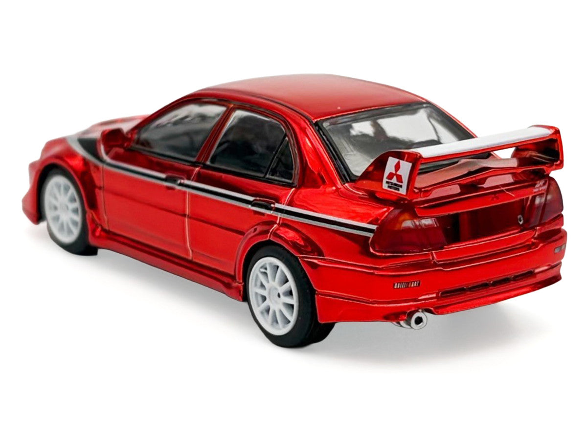 Mitsubishi Lancer Evolution VI RHD (Right Hand Drive) "Tommi Makinen Edition" Red Chrome "Hobby Expo China 2026" 1/64 Diecast Model Car by Works Model