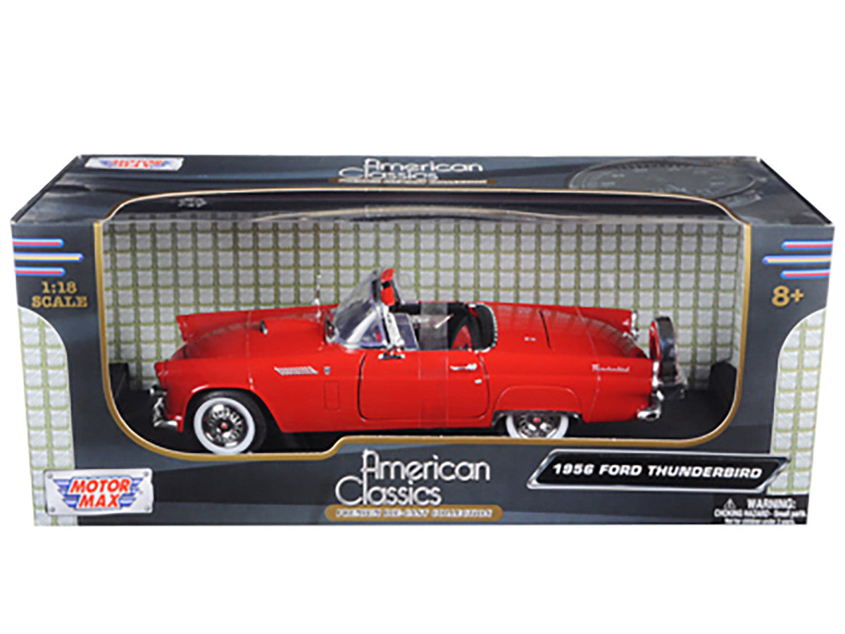 1956 Ford Thunderbird Red 1/18 Diecast Model Car by Motormax