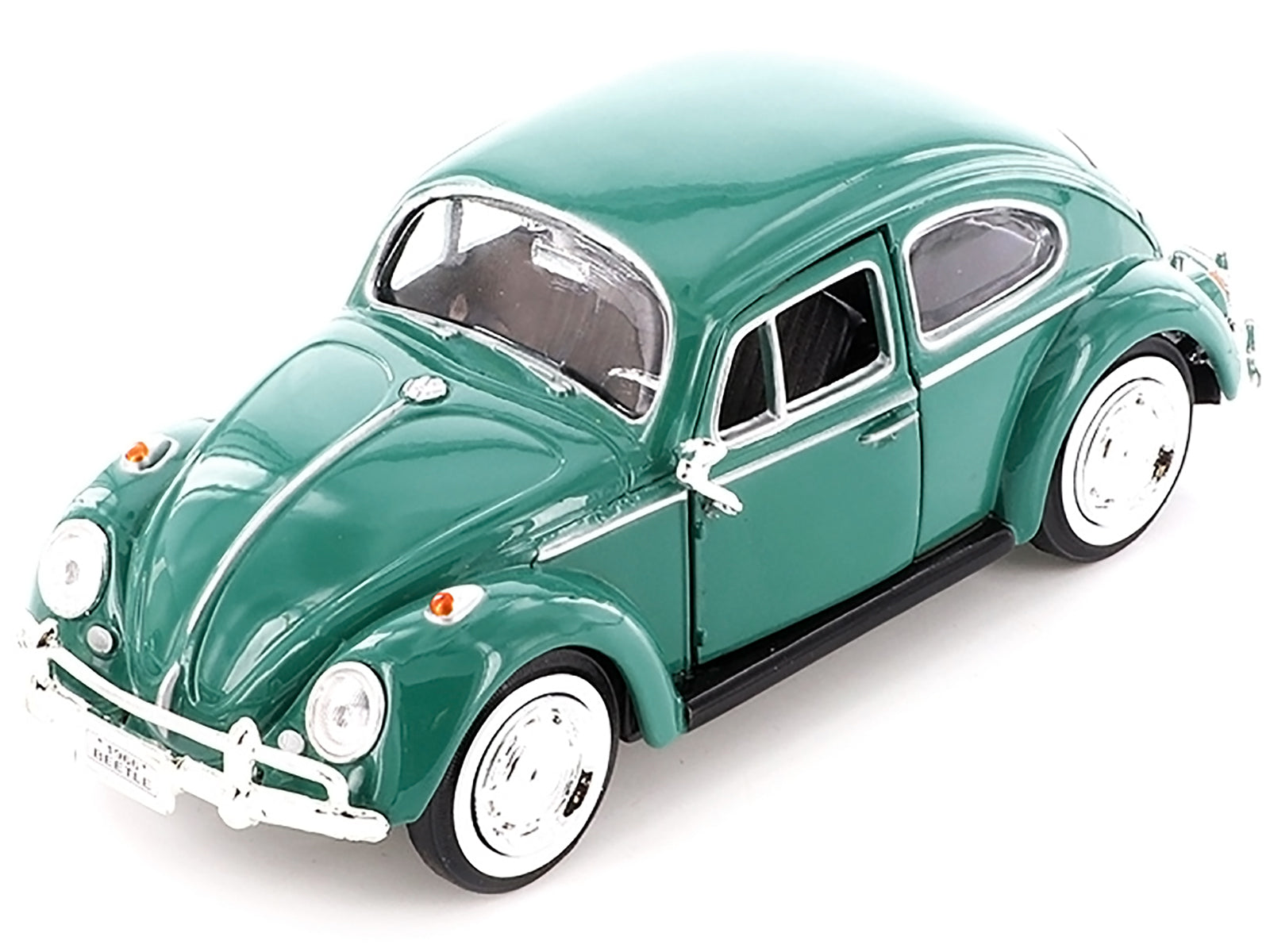 1966 Volkswagen Beetle Green 1/24 Diecast Model Car by Motormax
