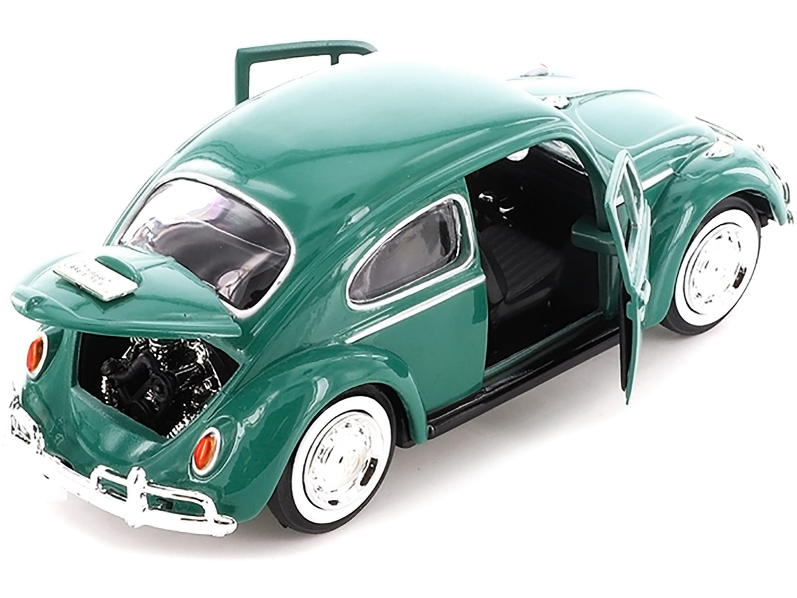 1966 Volkswagen Beetle Green 1/24 Diecast Model Car by Motormax